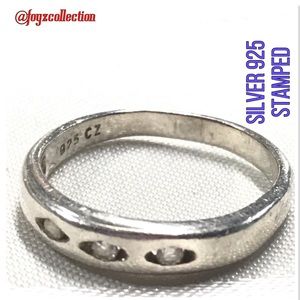 Silver 925 3pcs Cubic zirconia stones rc-27